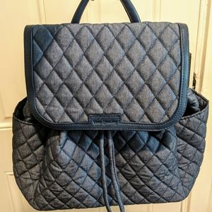 Vera Bradley Quilted Denim Backpack